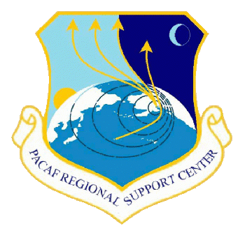 Coat of arms (crest) of the Pacific Air Forces Regional Support Center, US Air Force