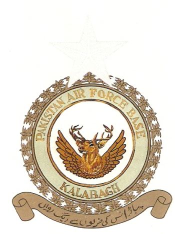 Coat of arms (crest) of the Pakistan Air Force Base Kalabagh