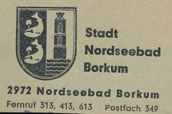 Wappen von Borkum/Coat of arms (crest) of Borkum