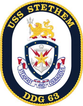 Coat of arms (crest) of the Destroyer USS Stethem