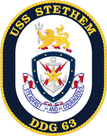 Coat of arms (crest) of Destroyer USS Stethem