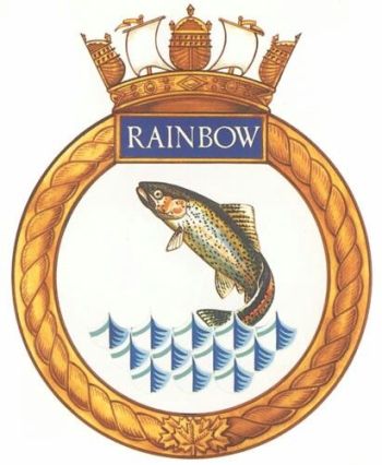 Coat of arms (crest) of the HMCS Rainbow, Royal Canadian Navy