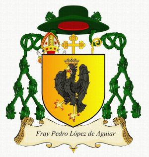 Arms (crest) of Pedro López de Aguiar