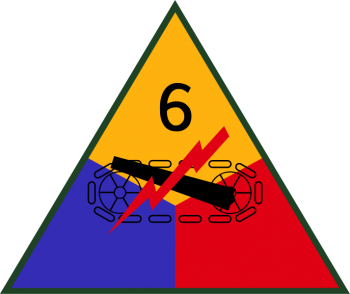 Coat of arms (crest) of 6th Armored Division, US Army
