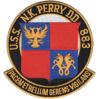 Coat of arms (crest) of the Destroyer USS N.K. Perry (DD-883), US Navy