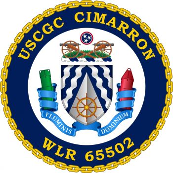 Coat of arms (crest) of the USCGC Cimarron (WLR-65502)
