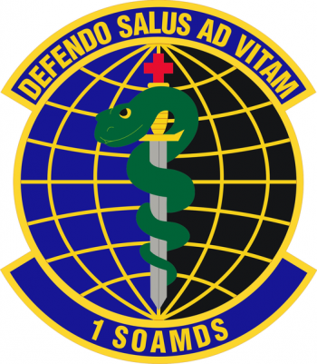 Coat of arms (crest) of the 1st Special Operations Aerospace Medicine Squadron, US Air Force