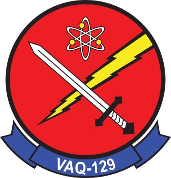 Coat of arms (crest) of the Electronic Attack Squadron 129 (VAQ-129) Vikings, US Navy