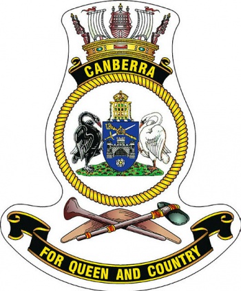 Coat of arms (crest) of the HMAS Canberra, Royal Australian Navy