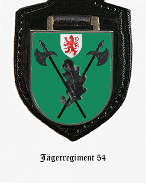 Coat of arms (crest) of the Jaeger Regiment 54, German Army