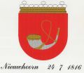 Wapen van Nieuwenhoorn/Coat of arms (crest) of Nieuwenhoorn