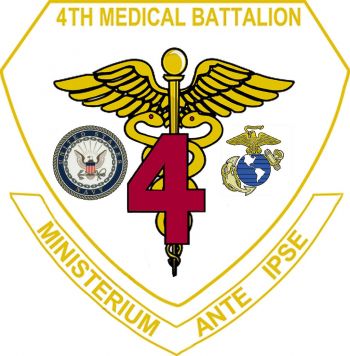Coat of arms (crest) of 4th Medical Battalion, USMC