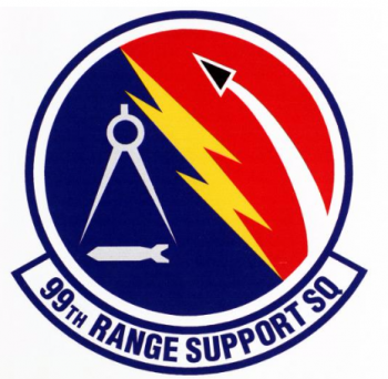 Coat of arms (crest) of the 99th Range Support Squadron, US Air Force