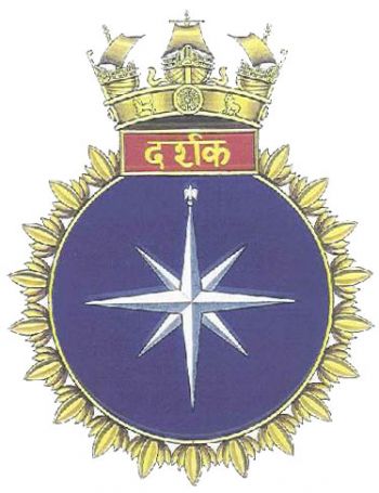 Coat of arms (crest) of the INS Darshak, Indian Navy