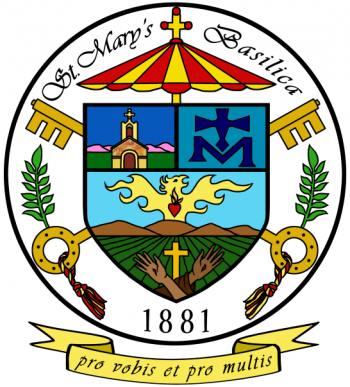 Arms (crest) of St. Mary's Basilica, Phoenix