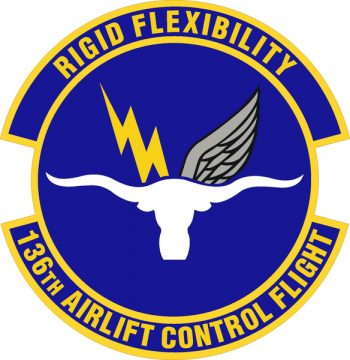 Coat of arms (crest) of the 136th Airlift Control Flight, Texas Air National Guard