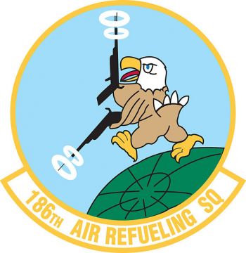 Coat of arms (crest) of the 186th Air Refueling Squadron, Montana Air National Guard