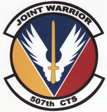 Coat of arms (crest) of the 507th Combat Training Squadron, US Air Force