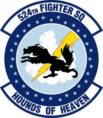 Coat of arms (crest) of the 524th Fighter Squadron, US Air Force