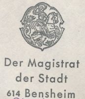 Wappen von Bensheim/Arms (crest) of Bensheim