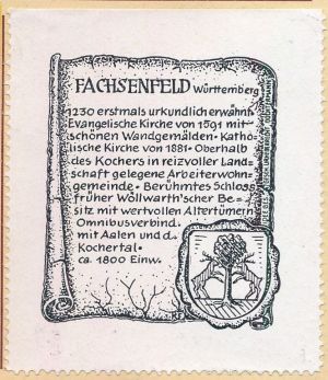 Wappen von Fachsenfeld/Coat of arms (crest) of Fachsenfeld