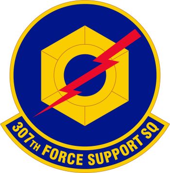 Coat of arms (crest) of the 307th Force Support Squadron, US Air Force