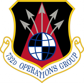 Coat of arms (crest) of the 732nd Operations Group, US Air Force