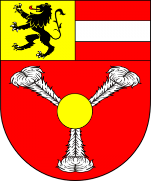 Arms (crest) of Franz Anton von Harrach zu Rorau
