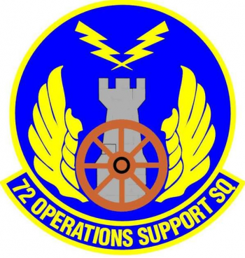 Coat of arms (crest) of the 72nd Operations Support Squadron, US Air Force