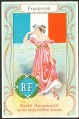Arms, Flags and Types of Nations trade card Frankreich Hauswaldt Kaffee