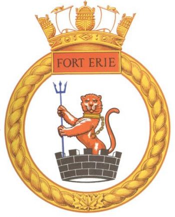 Coat of arms (crest) of the HMCS Fort Eire, Royal Canadian Navy