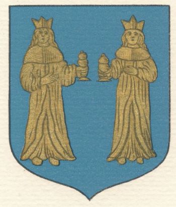 Coat of arms (crest) of Pharmacists, Surgeons and Wigmakers in Issoudun