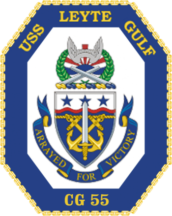 Coat of arms (crest) of the Cruiser USS Leyte Gulf