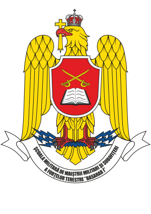 Land Forces Warrant- and Non-Commissioned Officers Military School Basarab I, Romanian Army.png
