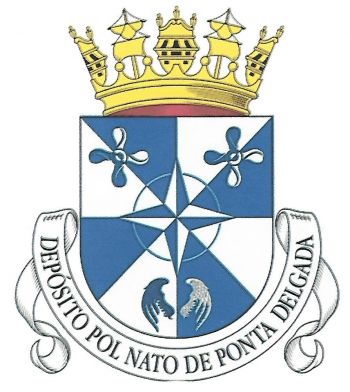 Coat of arms (crest) of the NATO Petroleum, Oil and Lubricants Depot in Ponta Delgada, Portuguese Navy