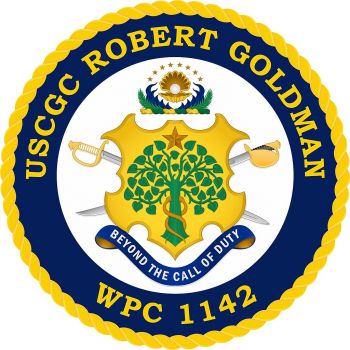 Coat of arms (crest) of the USCGC Robert Goldman (WPC-1142)