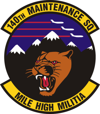 Coat of arms (crest) of the 140th Maintenance Squadron, Colorado Air National Guard