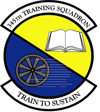 Coat of arms (crest) of the 345th Training Squadron, US Air Force