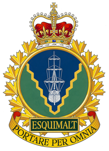 Coat of arms (crest) of the Canadian Forces Base Esquimalt, Canada