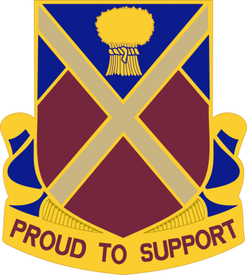 Coat of arms (crest) of 10th Support Battalion, US Army