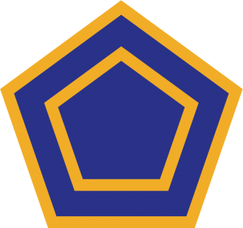 Coat of arms (crest) of the 55th Infantry Division (Phantom Unit), US Army