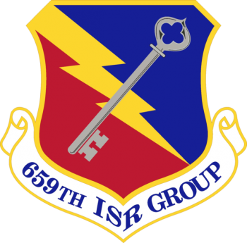 Coat of arms (crest) of the 659th Intelligence Surveillance and Reconnaissance Group, US Air Force