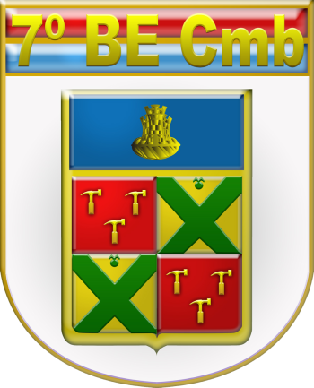 Coat of arms (crest) of the 7th Combat Engineer Battalion, Brazilian Army