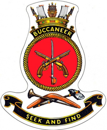 Coat of arms (crest) of the HMAS Buccaneer, Royal Australian NAvy