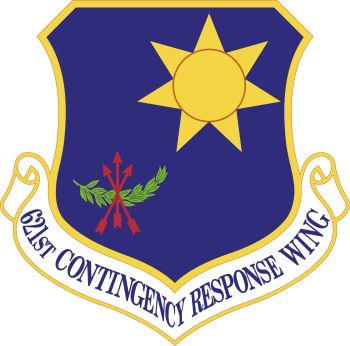 Coat of arms (crest) of the 621st Contingency Response Wing, US Air Force
