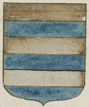 Arms (crest) of Jeanne de Sablé