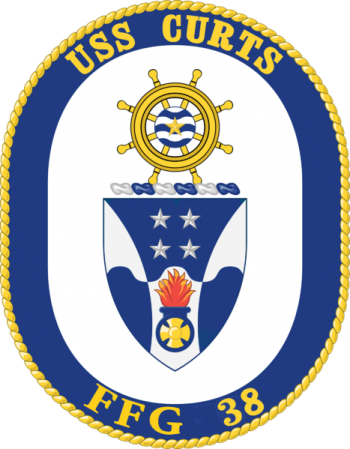 Coat of arms (crest) of the Frigate USS Curts (FFG-38)