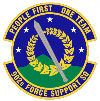 Coat of arms (crest) of the 902nd Forces Support Squadron, US Air Force
