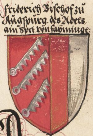 Arms (crest) of Friedrich Spät von Faimingen