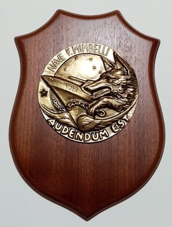 Coat of arms (crest) of the Destroyer Francesco Mimbelli (D 561), Italian Navy